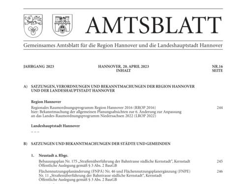 Erste Seite Amtsblatt